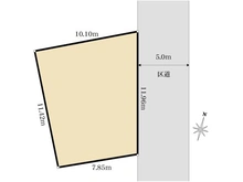 【東京都/世田谷区羽根木】世田谷区羽根木二丁目 土地 区画図
