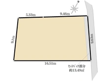 【東京都/稲城市百村】稲城市百村　土地 区画図