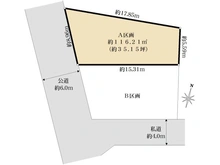 【東京都/大田区東雪谷】大田区東雪谷4丁目売地　A区画 区画図