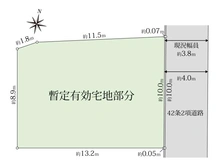 【東京都/目黒区八雲】目黒区八雲三丁目 売地 区画図