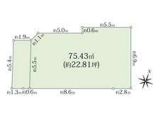 【東京都/目黒区中町】目黒区中町1丁目売地 区画図