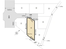 【埼玉県/八潮市大字大瀬】八潮市大字大瀬売地　6号棟 区画図