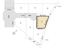 【埼玉県/八潮市大字大瀬】八潮市大字大瀬売地　4号棟 区画図