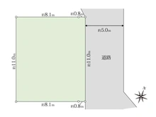【東京都/練馬区東大泉】練馬区東大泉5丁目古家付き売地 区画図
