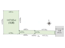 【東京都/品川区戸越】品川区戸越2丁目売地 区画図