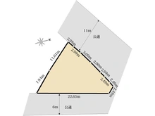 【神奈川県/川崎市麻生区王禅寺西】川崎市麻生区王禅寺西1丁目　土地 区画図