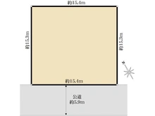 【神奈川県/川崎市麻生区金程】川崎市麻生区金程一丁目　土地 区画図