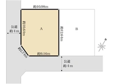 【神奈川県/川崎市麻生区多摩美】川崎市麻生区多摩美一丁目　A区画 区画図
