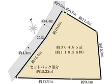 【神奈川県/横浜市港北区高田西】港北区高田西4丁目　土地 区画図