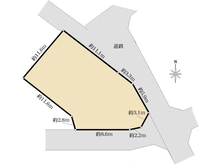 【神奈川県/横浜市港北区篠原西町】港北区篠原西町　古家付土地 区画図