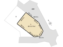【神奈川県/横浜市港北区篠原西町】港北区篠原西町　土地　A区画/全2区画 区画図