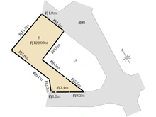【神奈川県/横浜市港北区篠原西町】港北区篠原西町　土地　B区画/全2区画 区画図