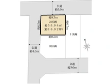 【神奈川県/横浜市港北区高田東】港北区高田東1丁目　土地　2区画/全3区画 区画図