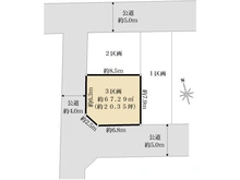 【神奈川県/横浜市港北区高田東】港北区高田東1丁目　土地　3区画/全3区画 区画図