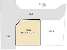 【神奈川県/横浜市金沢区金沢町】横浜市金沢区金沢町 売地 1号棟/全2区画 区画図