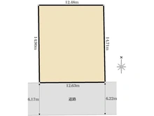 【神奈川県/横須賀市湘南鷹取】横須賀市湘南鷹取一丁目　古屋付土地 区画図
