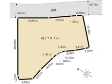 【神奈川県/鎌倉市雪ノ下】鎌倉市雪ノ下2丁目　古家付土地 区画図
