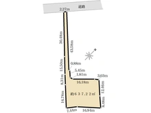 【神奈川県/鎌倉市小町】鎌倉市小町二丁目土地 区画図