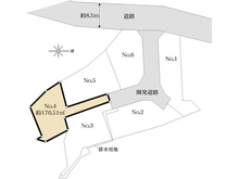 【神奈川県/鎌倉市笛田】鎌倉市笛田2丁目売地 4号地（全6区画） 区画図