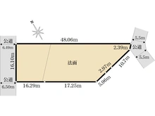 【神奈川県/横浜市栄区本郷台】横浜市栄区本郷台4丁目　古家付土地 区画図
