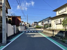 【神奈川県/横浜市栄区本郷台】横浜市栄区本郷台4丁目　土地 前面道路：南東側前面道路（2026年4月2日撮影）