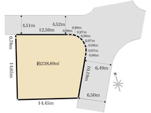 【神奈川県/横浜市栄区本郷台】横浜市栄区本郷台4丁目　土地 区画図