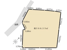 【神奈川県/鎌倉市材木座】鎌倉市材木座3丁目　古家付土地 区画図
