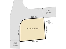 【神奈川県/横浜市栄区本郷台】横浜市栄区本郷台2丁目　土地 区画図