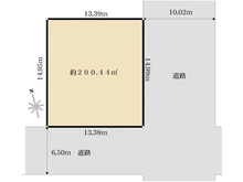 【神奈川県/横浜市栄区小山台】横浜市栄区小山台1丁目土地 区画図