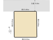 【神奈川県/横浜市青葉区新石川】青葉区新石川2丁目　建築条件付売地 区画図