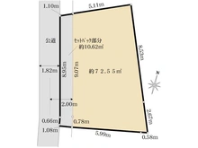 【神奈川県/川崎市中原区苅宿】中原区苅宿　建築条件付土地 区画図