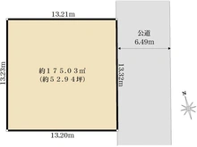 【神奈川県/横浜市青葉区あざみ野】青葉区あざみ野一丁目　土地 区画図
