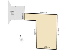 【東京都/東久留米市前沢】東久留米市前沢3丁目土地 区画図