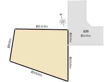 【東京都/小金井市貫井北町】小金井市貫井北町三丁目土地 区画図