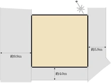 【東京都/小平市花小金井】小平市花小金井4丁目　土地 区画図