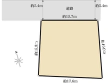 【東京都/小金井市桜町】小金井市桜町2丁目　売地 区画図