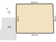 【東京都/杉並区成田西】杉並区成田西1丁目　建築条件付き土地 区画図