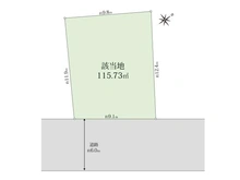 【東京都/世田谷区瀬田】世田谷区瀬田2丁目古屋付土地 区画図