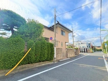 【東京都/世田谷区桜】世田谷区桜三丁目　売地⑴号地（全2区画） 前面道路：幅員約5.9mの公道（現地より南東側から前面道路を撮影）