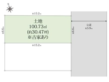 【東京都/世田谷区桜】世田谷区桜三丁目　売地⑴号地（全2区画） 区画図