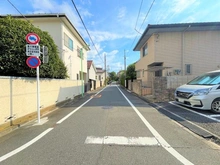 【東京都/世田谷区桜】世田谷区桜三丁目　売地⑵号地（全2区画） 前面道路：幅員約5.9mの公道（現地より北東側から前面道路を撮影）