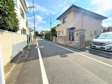 【東京都/世田谷区桜】世田谷区桜三丁目　売地⑵号地（全2区画） 前面道路：幅員約5.9mの公道（現地より北東側から前面道路を撮影）