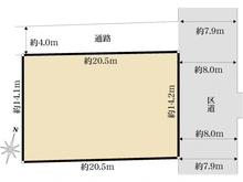 【東京都/杉並区今川】杉並区今川4丁目　土地 区画図