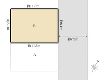 【東京都/杉並区善福寺】杉並区善福寺2丁目　土地　B棟 区画図