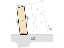 【東京都/杉並区高井戸東】杉並区高井戸東1丁目　土地　A棟 区画図