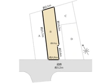 【東京都/杉並区高井戸東】杉並区高井戸東1丁目　土地　B棟 区画図