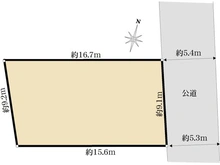 【東京都/杉並区善福寺】杉並区善福寺2丁目　土地 区画図