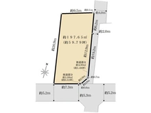 【東京都/杉並区下井草】杉並区下井草3丁目　土地 区画図