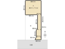 【東京都/杉並区下井草】杉並区下井草5丁目土地　A区画 区画図