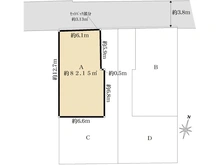 【東京都/杉並区本天沼】杉並区本天沼2丁目土地　A区画 区画図